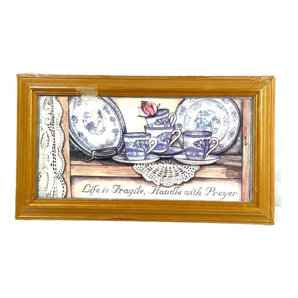 Vtg. Figi Graphics Framed Picture Print